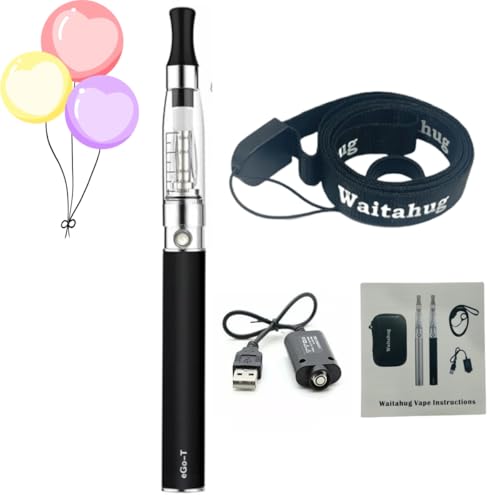 eGo T E zigarette starterset, vape aufladbar 1100mAh eGo-T Batterien, 1,6ml Kapazität CE4 Verdampfer, ezigarette, e vape ohne nikotin aufladbar, wasserdampf zigaretten (schwarz) eGo T E zigarette starterset, vape aufladbar 1100mAh eGo-T Batterien, 1,6ml Kapazität CE4 Verdampfer, ezigarette, e vape ohne nikotin aufladbar, wasserdampf zigaretten (schwarz)