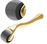 CHPN – DERMAROLLER – 1,5 MM – MIKRONADELN – GOLD-GESICHTSROLLER – ROLLER FÜR GESICHT – AKNE – FALTEN – CELLULITE – NARBEN – DEHNUNGSSTREIFEN – HAARWUCHS – BESSERE