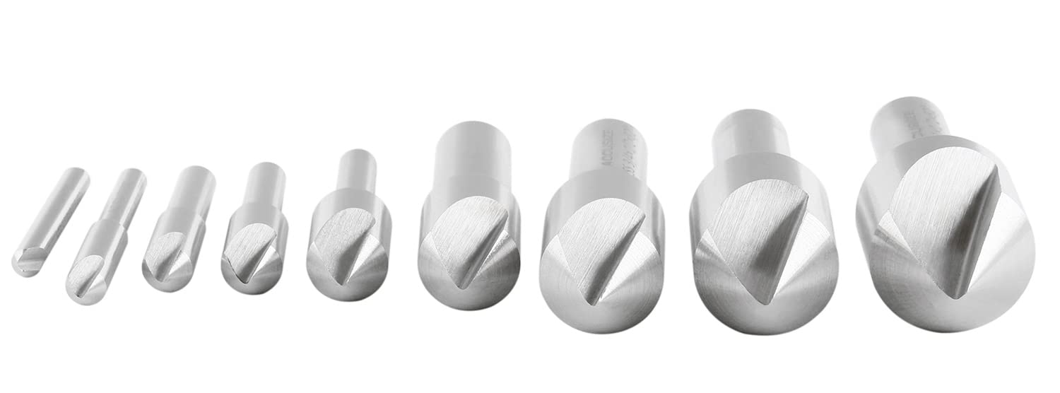 Accusize Countersink Set - 9 Piece HSS -10 Accusize Countersink Set - 9 Piece HSS -10