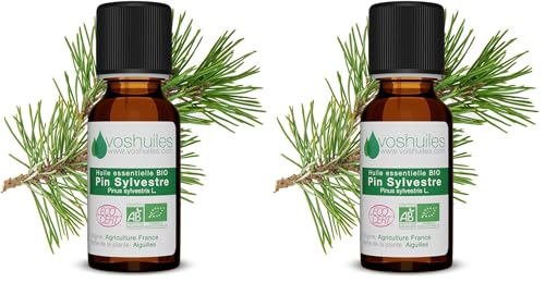 Huile essentielle pin sylvestre bio naturelle pure lot de 2 flacons 20ml
