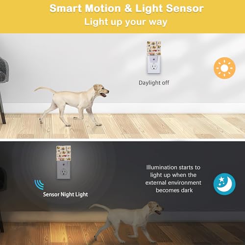 Image of Tractor Night Light, Construction Machines Night Lights Plug Into Wall with Dusk To Dawn Sensor Wall Lamp, Nightlights For Bedroom, Bathroom, Hallway, Kitchen, Gifts Ideal For Girls Women