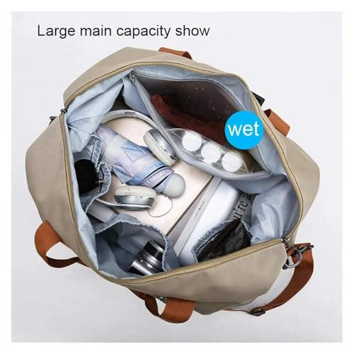 Weekender Bags Travel Duffle Bag for Women Men Gym Fitness Yoga Handbag Luggage Shoulder Crossbody Carry On Short-distance Bags(Black)4