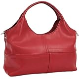 KOGTLA Vegan Leather Purses for Women with Detachable Satchel Strap, Ladies Handbags, Tote Hobo Bags with Top-Handle Red