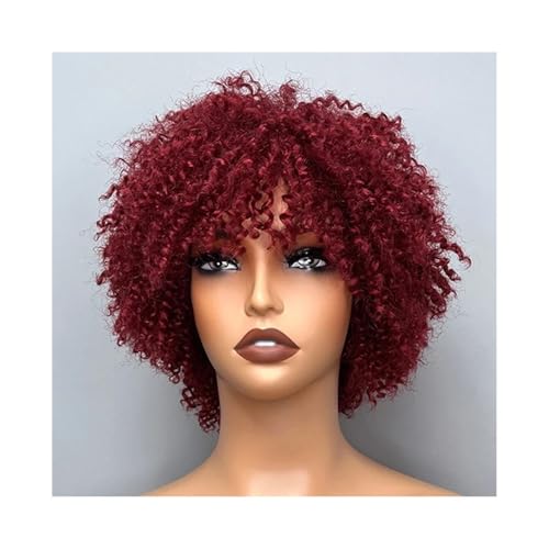 Perruques courtes afro bouclées pour retrouver un volume naturel 99J