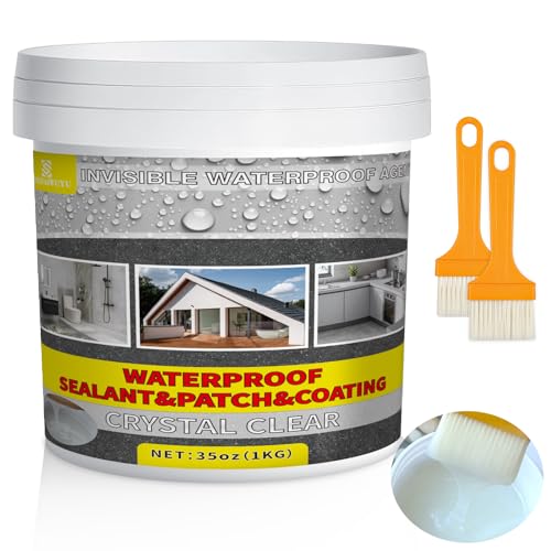 Agente Impermeabile Invisibile,1KG Sigillante Impermeabile Liquido, Rivestimento Impermeabile Definitivo per