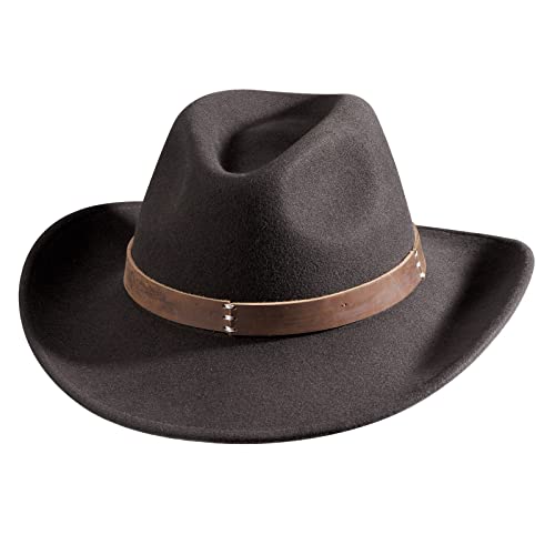 Mix Brown Men & Women's Western Outback Cowboy Hat 100% Wool Felt Western Fedora Shapeable Wide Brim Cowgirl Hat Outdoor Hat #TOP4