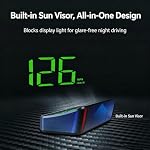 Smart in Car Hud Co Pilot, Smart Hud Display Car Windshield, 10HZ Refresh UBS Powered Auto Brightness Large Mph Digits (Green-1pc) - Image 6