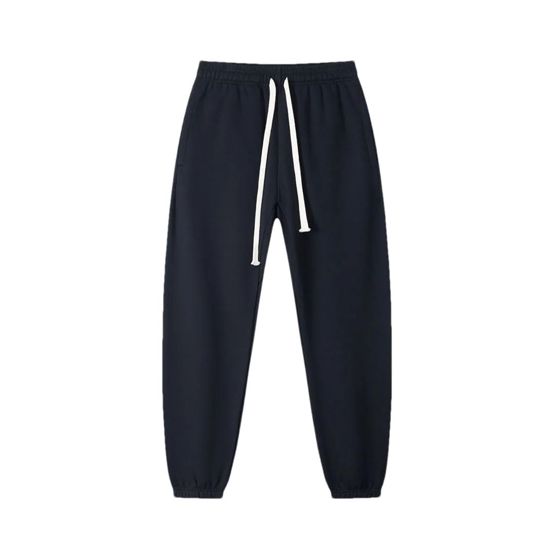 Mens Winter Cotton Warm Fleece Jogger Pants Men Streetwear Sport Track Trousers Loose Sweatpants