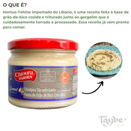 Hommus Pasta De Grão De Bico com Alho 310g Chtoura Garden