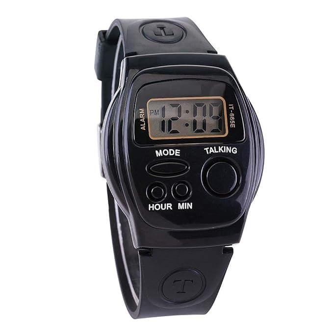 Image of MIK Digital Unisex Watch (Black Dial Black Colored Strap)