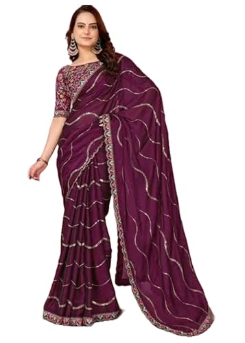 Sari traditionnel Rangoli costume de mariage indien brodé à sequins