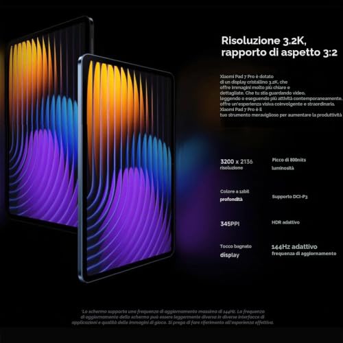 XIAOMI Pad 7 Pro Bleu ; 12 + 512 Go ; Écran 11.2 Pouces ; Batterie 8850 mAh ; Snapdragon 8s Gen 3；Chargeur Inclus (Version Wi-FI) - 2