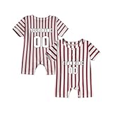 Personalisiertes Fußball-Babytrikot Sport Baby-Einteiler-Jersey Personalisierter Baby-Name und Nummer Strampler Overall für Jungen Mädchen Geschenke