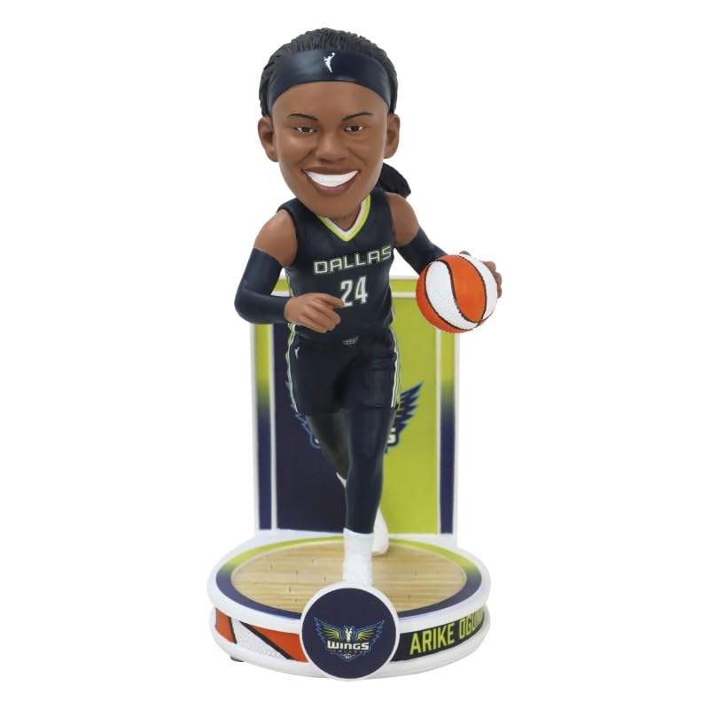 Bobblehead Arike Ogunbowale Dallas Wings FOCO Banner Series pour collectionneur