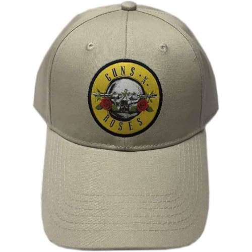 Image of Guns N Roses Baseball Cap Circle Logo Official Sand One Size