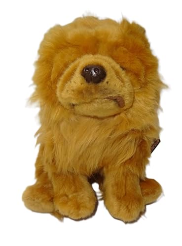 Sawley Fine Arts Chow Chow Plush Toy Dog Can Be Personalized & Customized with an Engraved Tag, Collar and Stunning Gift Wrap