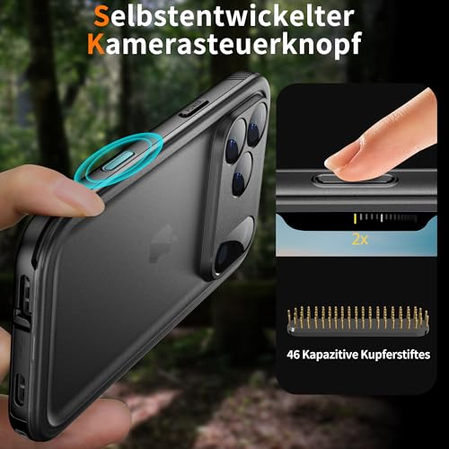 Cozycase TOP Militärschutz Wasserdichte 360 Hülle Für iPhone 17 18 Pro Max – Ansicht 11