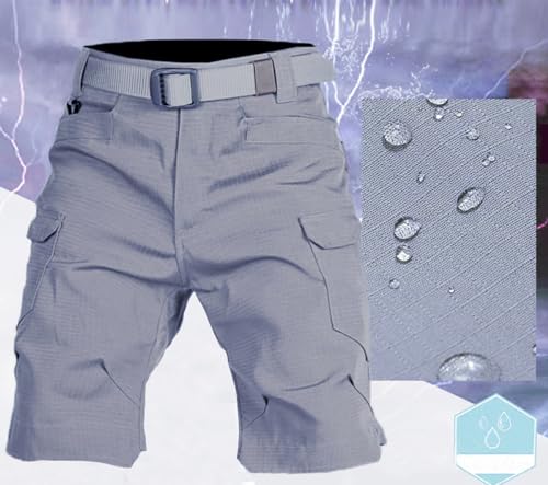 Tactical Shorts Men's Water-Resistant Outdoor Cargo Cotton Blend Hiking Fishing Short with NO Belt2