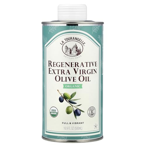 Image of La Tourangelle Regenerative Organic Extra Virgin Olive Oil, Cold-Pressed High Antioxidant Olives, Sustainable, 16.9 Fl Oz