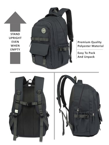 Image of Lavie Sport Luna Laptop Backpack | 36 Liters | Fits Upto 16 Inch | Laptop Compatiable | Rain Cover | Gift for Biys & Girls