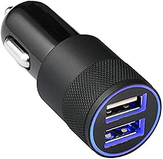 MMOBIEL Car/Truck Charger Dual USB Port Cigarette Lighter adapter (5V/4.8A/24W) Compatible with like iPhone Samsung Xiaomi Oppo OnePlus Huawei Google, Tablets, Mp3 Player, Digital Camera - Black