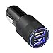 MMOBIEL Chargeur Allume-Cigare (5V/4.8A/24W) Voiture/Camion Double Port USB pour Tablette pour Smartphone iPhone 13/12 Pro (Max)/11 Pro (Max)/X/XR/XS (Max)/8(+) Samsung S20/S10/S9/Note 20/10 (Noir)