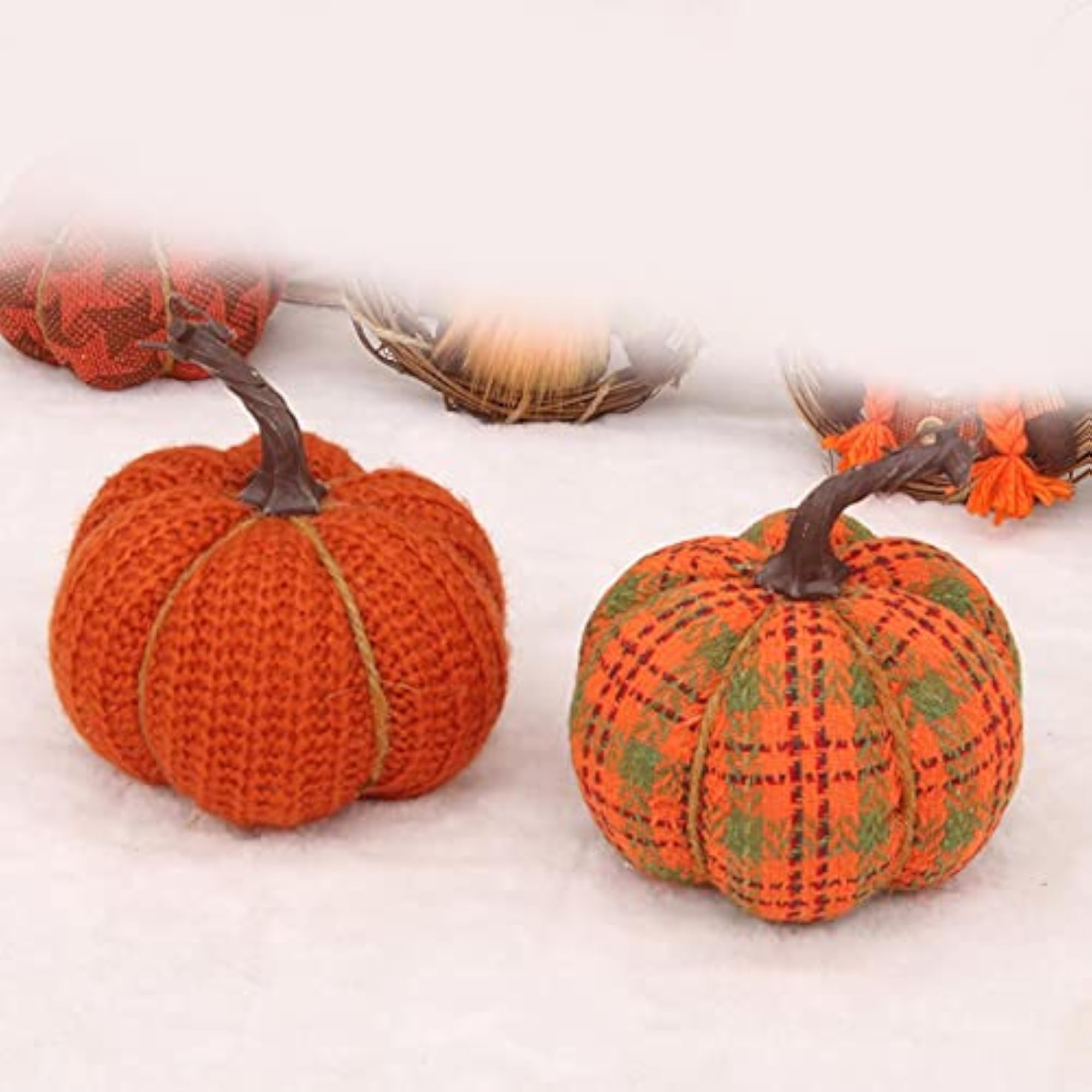 Artificial Pumpkins for Farmhouse Holiday Decor
