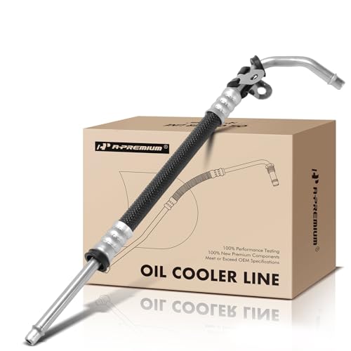 A-Premium Automatic Transmission Oil Cooler Line Hose Assembly Compatible with Buick Lucerne 2006-2011 & Cadillac DTS 2006-2011, 4.6L