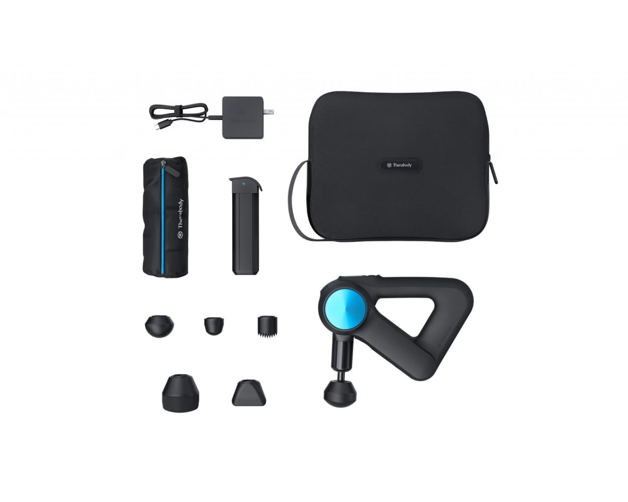 Theragun Pro,Pistola de masaje de mano,Pistola de masaje de percusión habilitada para Bluetooth para aliviar el dolor,5ª generación,Negro