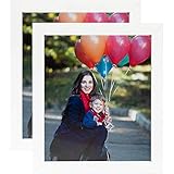 ArtToFrames 20x28 inch White Custom Picture Frame, 2 - Pack, This Poster Frame is Satin White and is...