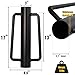 LADECH Fence Post Driver, Heavy Duty Hand Post Pounder with Handle - Use for Metal U Posts, T Posts, Garden Fence (12 Lbs)