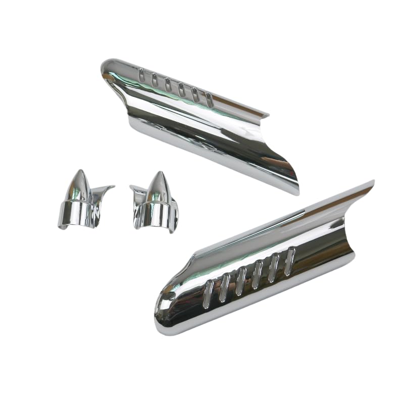 Protector deflector cromado de alta resistencia para horquilla de Harley Touring 3