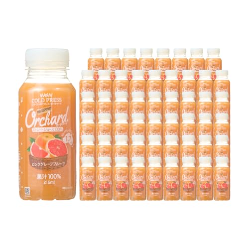 Wow-Food コールドプレスジュース Wow Orchard ピンクグレープフルーツ215ml/54本入