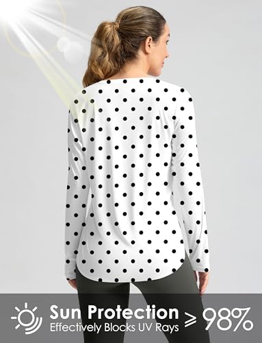 Image of Women's Sun Shirts UPF 50+ Long Sleeve UV Protection Shirt Lightweight Quick Dry Workout Hiking Tops for Women