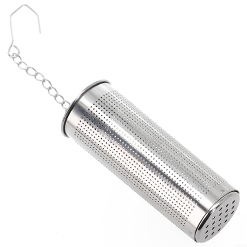Colino a sfera riutilizzabile: per un design sferico di lunga durata con una catena liscia e un gancio sicuro consente un rapido inserimento e rimozione da tazze, teiere o tazze da viaggio, ideale per casa, ufficio o durante i viaggi