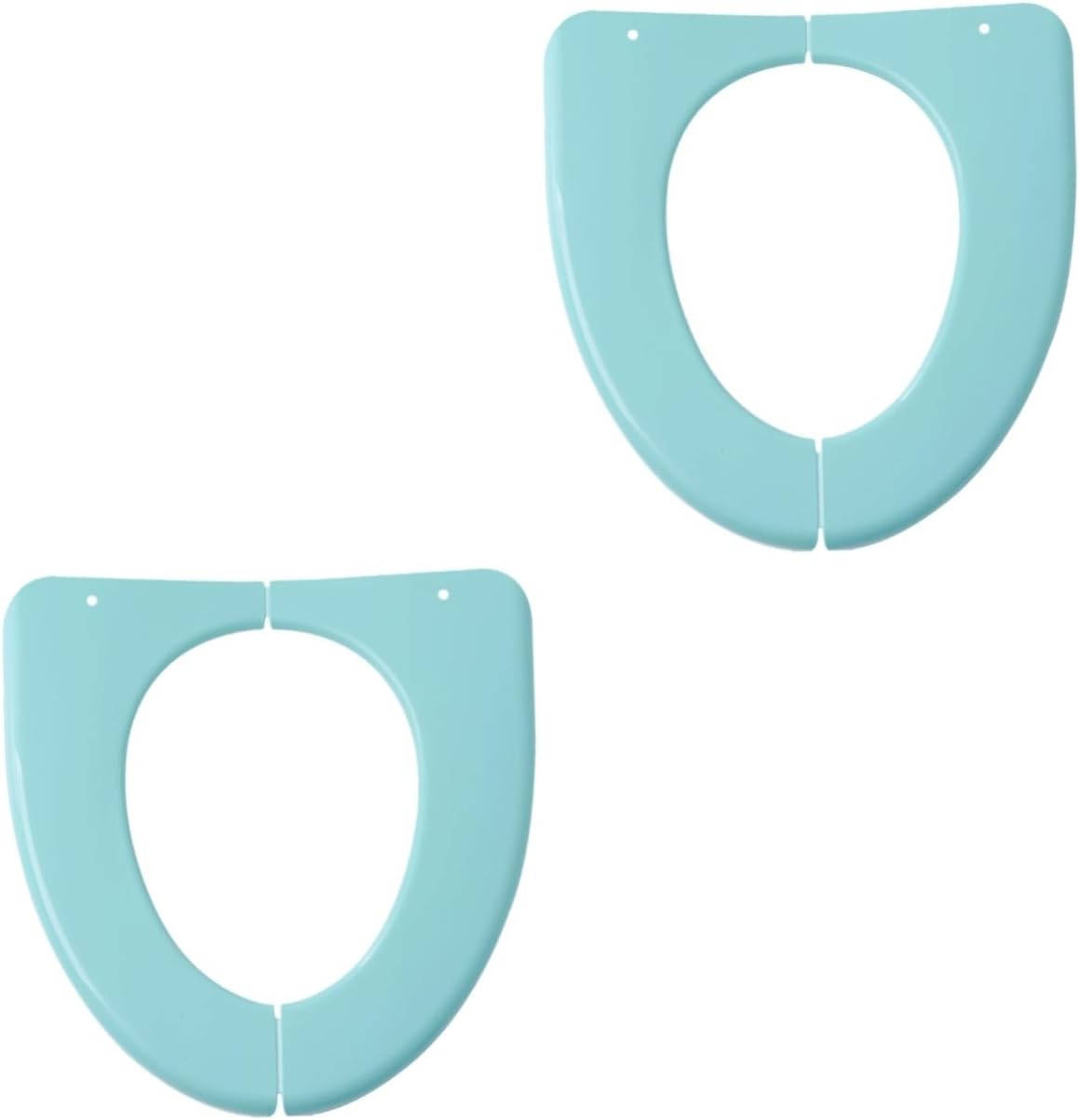 Healeved 2pcs Folding Potty Training Seat Cushion Cover for Toddlers and Adults Portable Plastic Toilet Seat Pad for Home and Travel Nordic Green