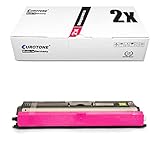 Couleur : 2 x Magenta 2 x europc type Cartouche pour Epson Aculaser C1600, C16 x n NF NFC remplacer Epson rouges Cartouches d\'origine Eurotone (Norme ISO 19798)