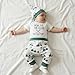 Summffie Newborn Baby Boy Golf Outfit Short Sleeve New To The Club Romper Onesie Pants Hat 3Pcs Cute Infant Summer Clothes (Golf Cart and Letter Print White, 0-3 Months)