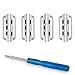 OMECKY Connectors Compatible with Apple Watch Band Adapter, Silver (4 Pack)