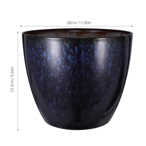Pot orchidées bleu paon léger à surface protectrice anti-rayures