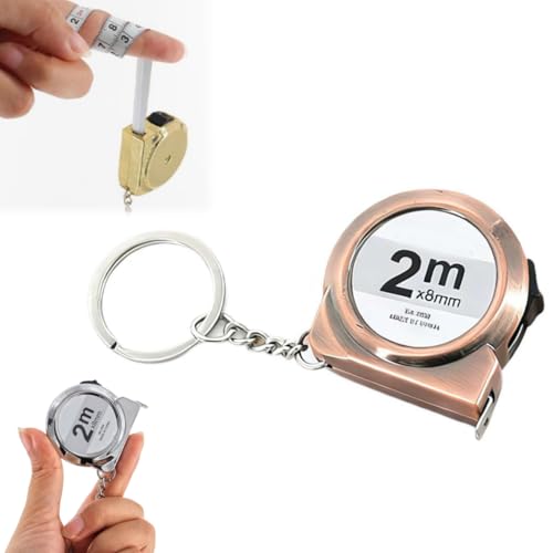 6.6フィートのミニ巻尺キーホルダー、スライドロック付きポータブル格納式小型テープメジャー、機能的なミニ格納式メジャーテープキーホルダー、賞品バッグフィラー、オフィス、自宅、日常使用用。