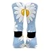 Meaudiwes Fashion Dress Decor Socks, Comfortable Work Leisure Sports Socks For Girls And Boys Floral Daisy Purple Flower