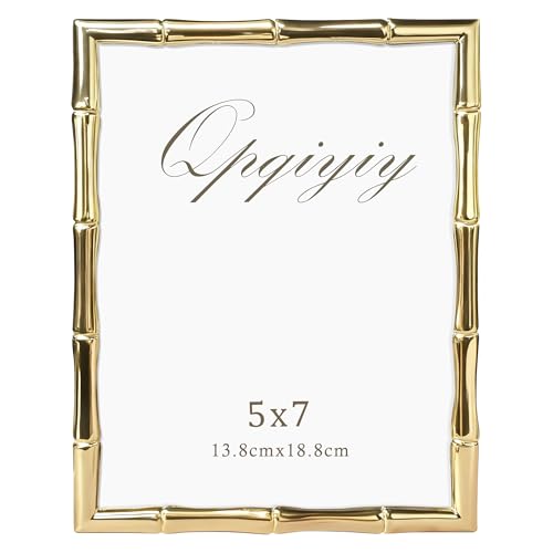 10 Best Bamboo Picture Frames That Elevate Your Home Decor 3 Metal Gold 5x7 Picture Frame with Bamboo Design