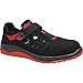 Produktbild ELTEN Sicherheitsschuhe LONNY red Easy ESD S1P, Damen und Herren, Textil, Stahlkappe, leicht, sportlich, Schwarz/Rot, Größe: 38