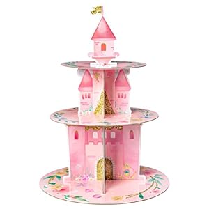 ANGOLIO Rosa Aquarell Cupcake Ständer 3-stöckig