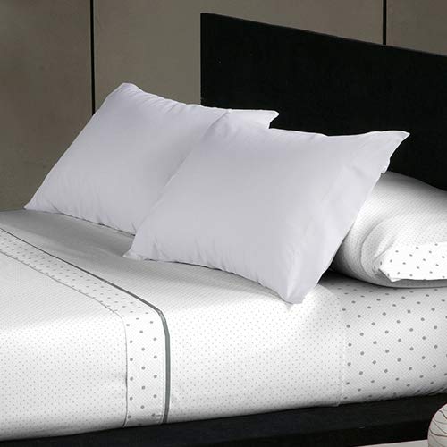 DON ALGODÓN Juego DE SÁBANAS Franela Elsa Gris (Cama 160)