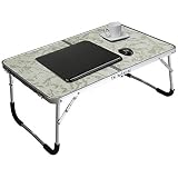 Jucaifu Foldable Laptop Table, Bed Desk, Breakfast Serving Bed Tray, Portable Mini Picnic Table & Ul