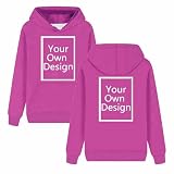 Sudaderas con Capucha Mujer Personalizada Jersey para Personalizar 2 Caras Delante y Detras - Regalos Personalizados Tus Fotos y Textos A Todo Color Serigrafía Manga Larga Tops Navidad Halloween