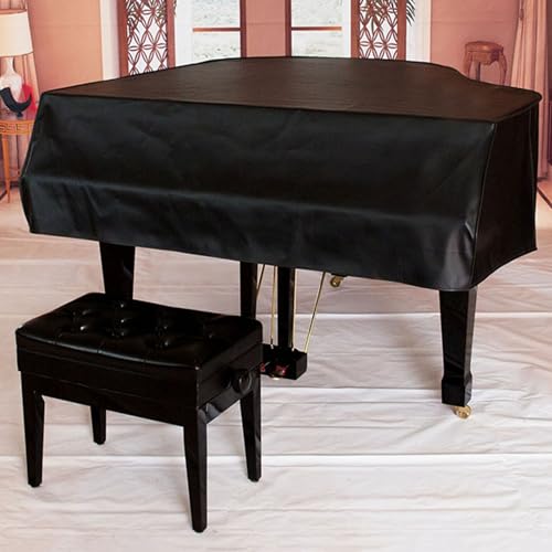 Mavcobo Copertura Per Pianoforte A Coda In Pelle Antipolvere Impermeabile - Copertina Completa Per Pianoforte Pianoforte A Coda Cover Completo Con Cop