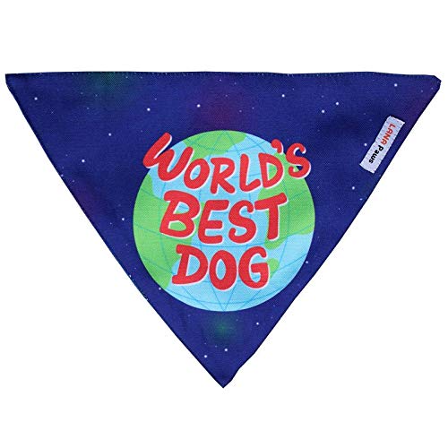 Lana Paws Worlds Best Dog Bandana/Scarf (Adjustable;Blue) (B07TMHRPCV) Amazon Price History, Amazon Price Tracker